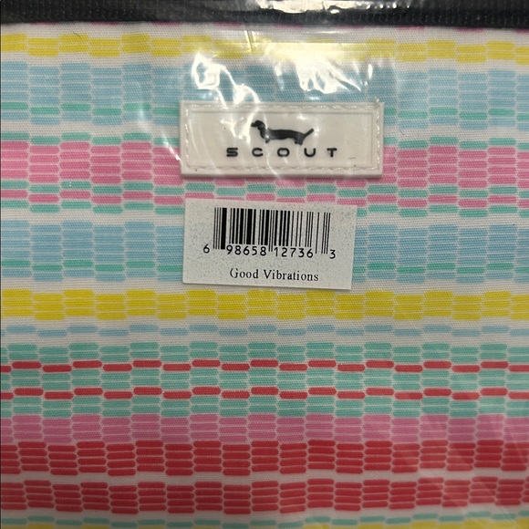 Scout Multicolor Striped Tight Lipped Makeup Bag - Picture 2 of 4